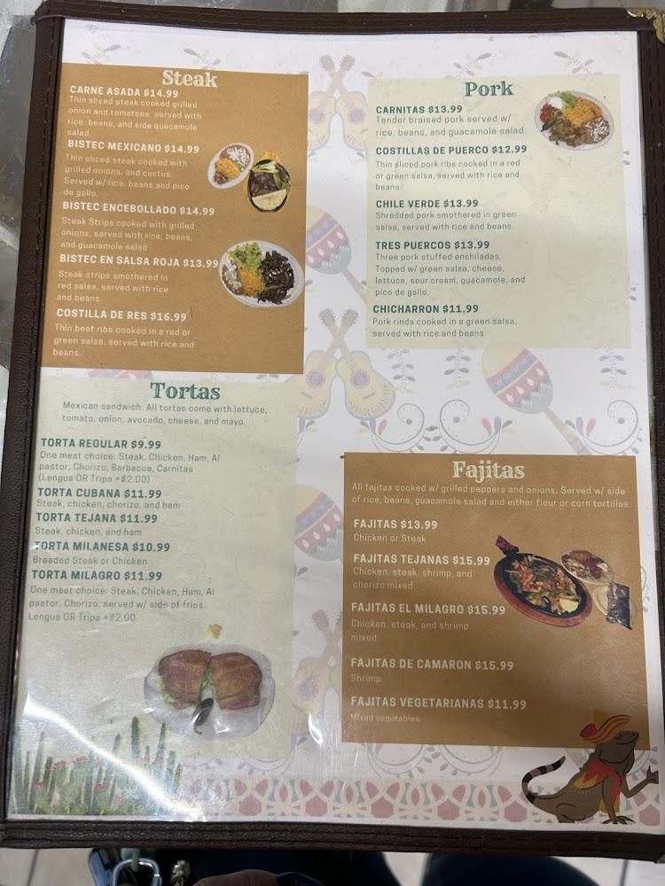 El Milagro Market & Restaurant Menu image 3
