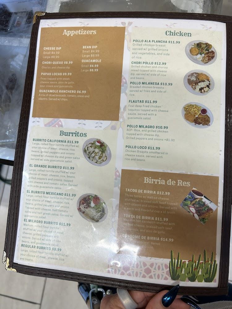 El Milagro Market & Restaurant Menu image 4